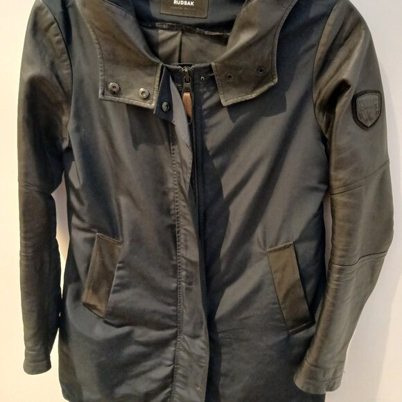 Rudsak Leather Trench Zip Jacket - Picture 2 of 10